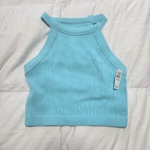 NWT Aerie Turquoise Ribbed Tank Top